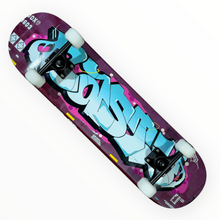 Cargar imagen en el visor de la galería, Patineta Nasty graff morado (envio y llave gratis) (copia 2)