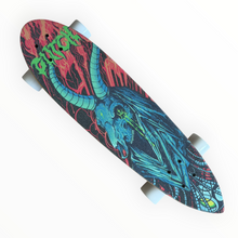 Cargar imagen en el visor de la galería, Mini Longboard PINTAIL LOKO7 perico ruedas blancas (envio + llave gratis)