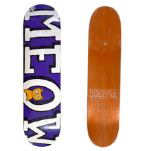Cargar imagen en el visor de la galería, Tabla MEOW letras morado  (LIJA + ENVIO GRATIS)
