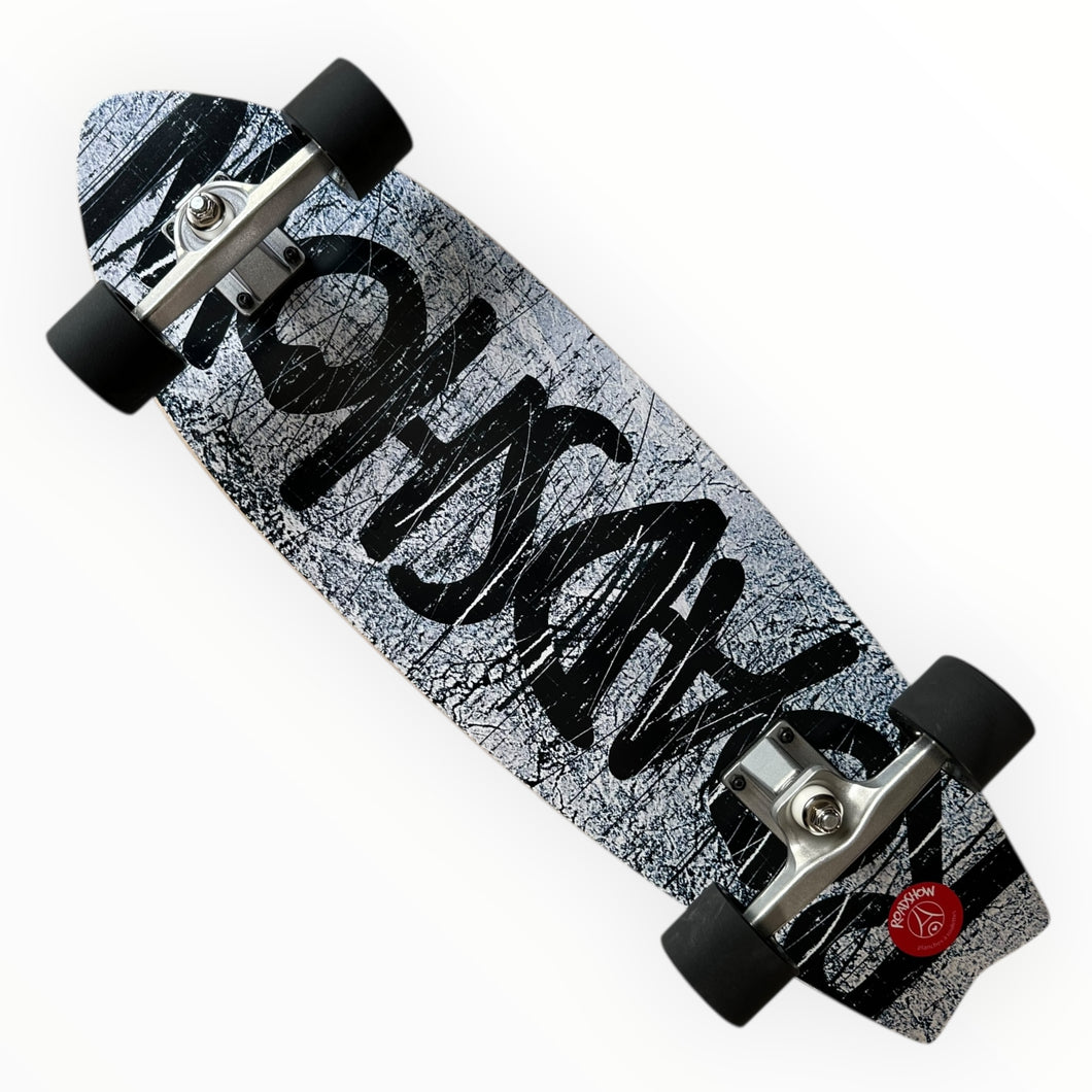 Surf board ROAD SHOW black and white (envio + llave gratis)