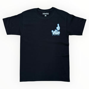 playera LOKO7 manos blk/azul