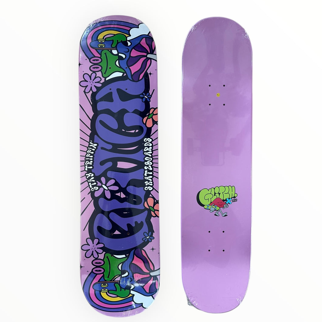 Tabla GLITCH ajolote retro (LIJA + ENVIO GRATIS)