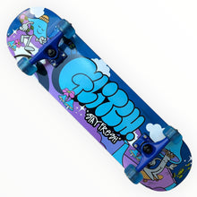 Cargar imagen en el visor de la galería, Patineta GLITCH Letras azul (llave + envio gratis)
