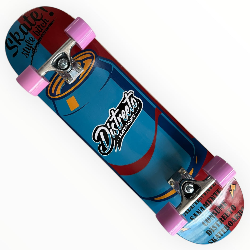 Patineta DISTREETO lata (llave + envio gratis)