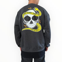 Cargar imagen en el visor de la galería, Sudadera LOKO7 snake crew neck black jaspe

