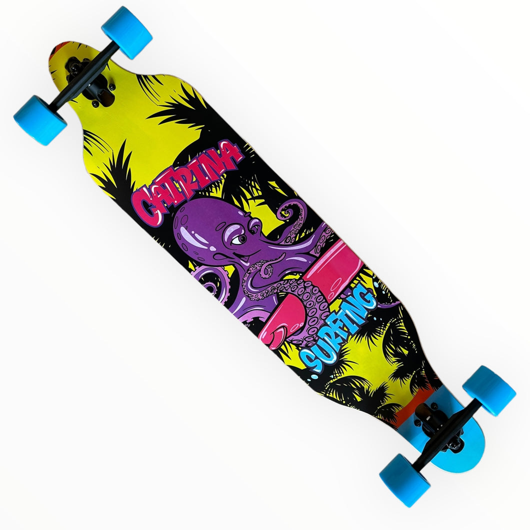 Longboard catrina principiante OCTUPUS carving (envio + llave gratis)