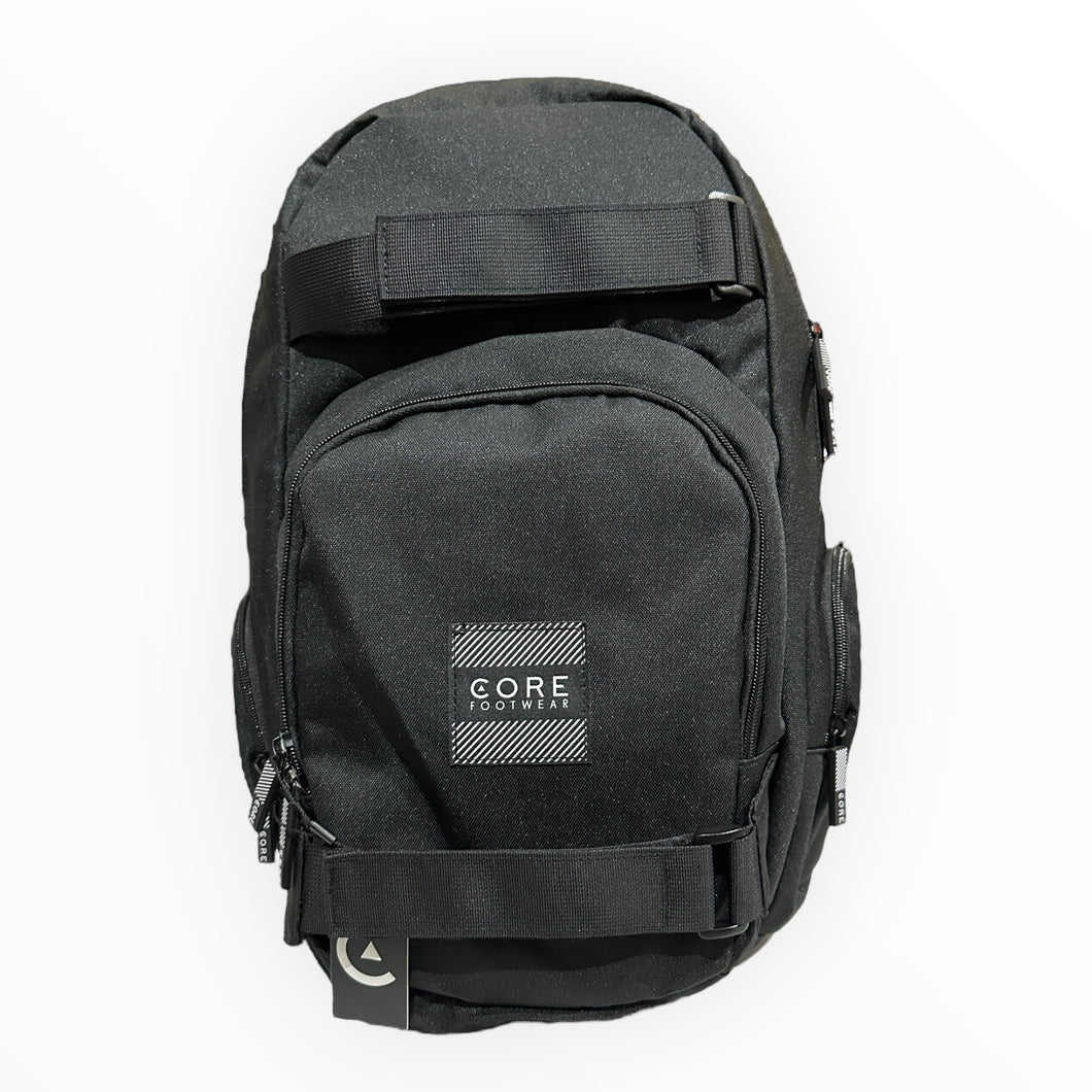 Mochila CORE porta skate blk.